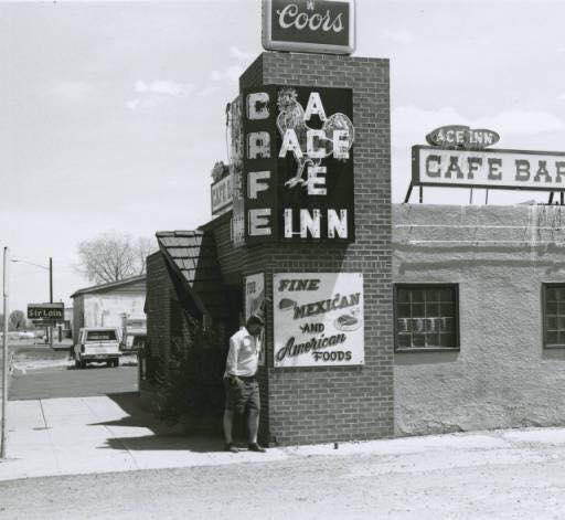 Ace Inn, Alamosa, 1989, with Tom Noel