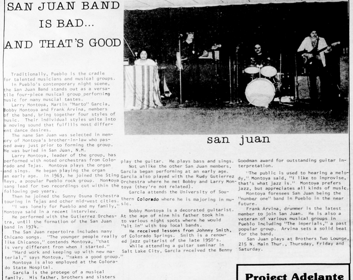 San Juan Band, 1976