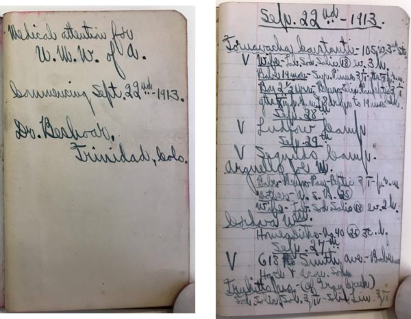 Dr. Beshoar’s “Day Book” of treatments for UMWA members, 1913 – Chicano ...