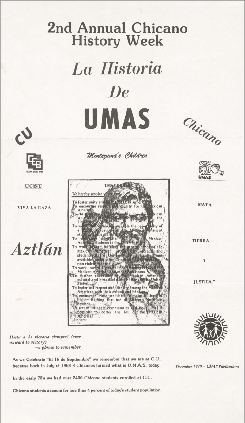 Founding of UMAS – Chicano & Latino History Project