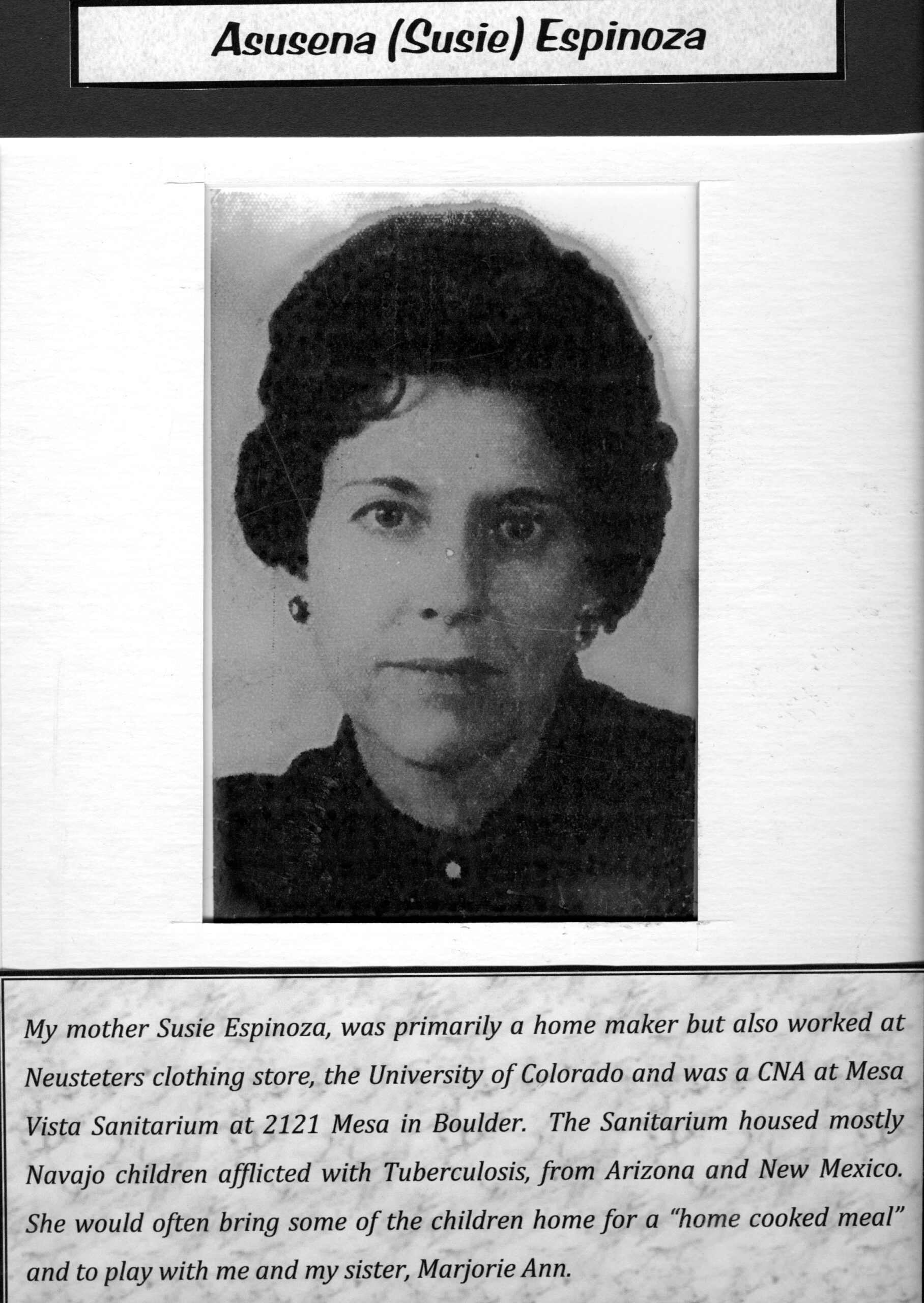 Asusena Espinoza; Susie Espinoza;